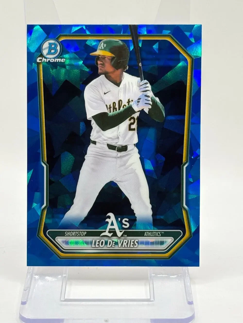 2026 Bowman Chrome Sapphire Leo De Vries Chrome Prospect Oakland Athletics
